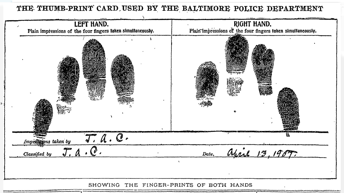 1907 BPD print card