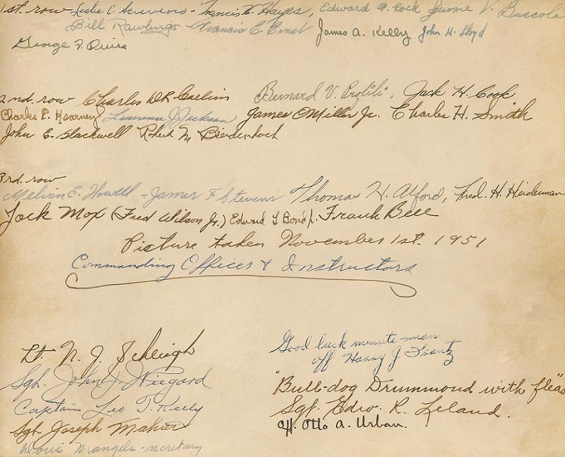 Academy Class 1951 names