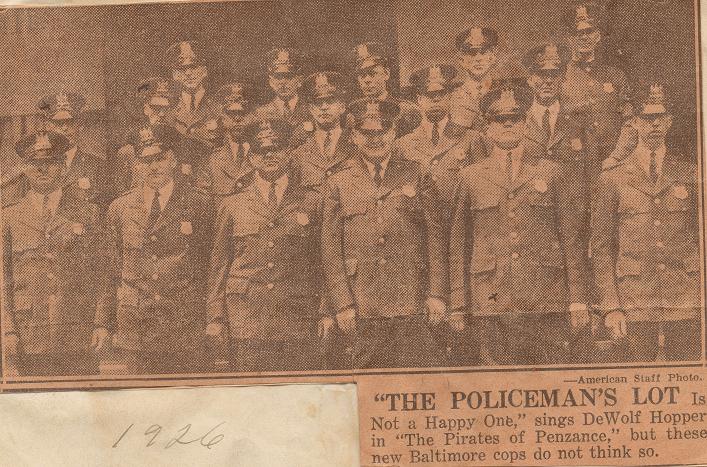 BPD Academya Class 1926 Ray Miles