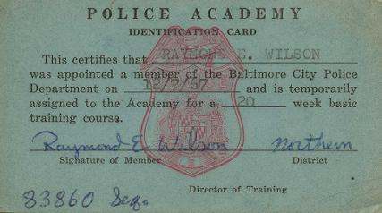 POLICE ACADEMY ID CARD