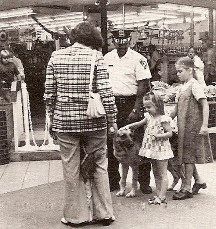 k 9 officer at city fair 1978