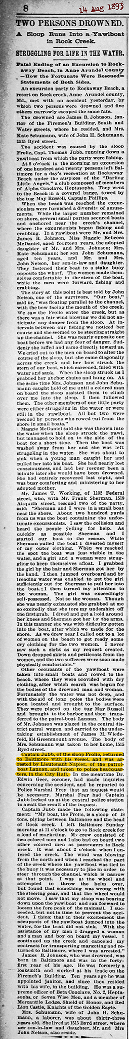 Sun 14 Aug 1893 City Hall headqusrters 72
