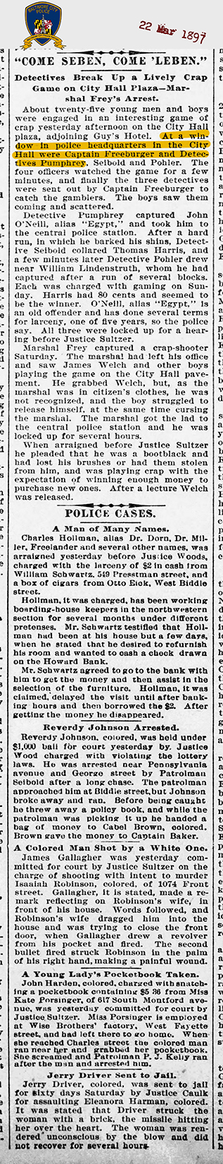 Sun 22 Mar 1897 city hall 72