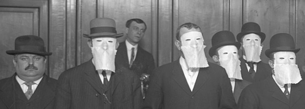 white mask